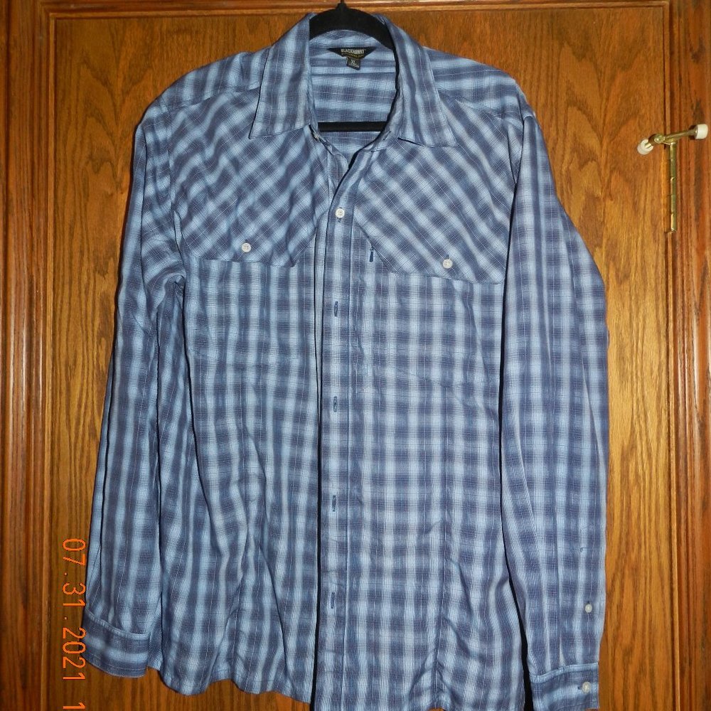 Men's Blackhawk Long Sleeve Button Down Casual Shirt